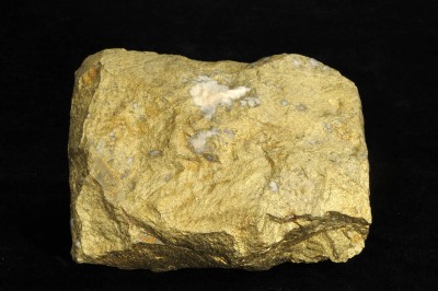 : Massive rich chalcopyrite ore from the 19th century. Locality: Kitzbühel, Tyrol, Austria. Size: 10.5 x 8 x 3.5 cm (catalogue no. C 5705).