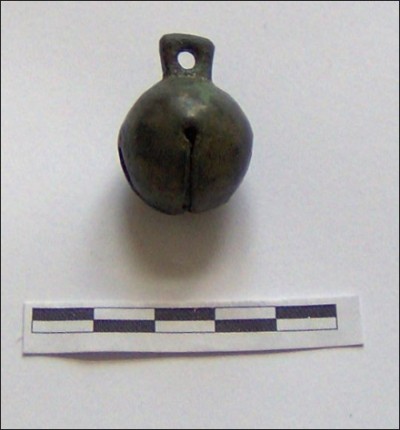 : bronze pellet bell from grave 715, late Avar period, Avar cemetery Vösendorf/Laxenburgerstraße