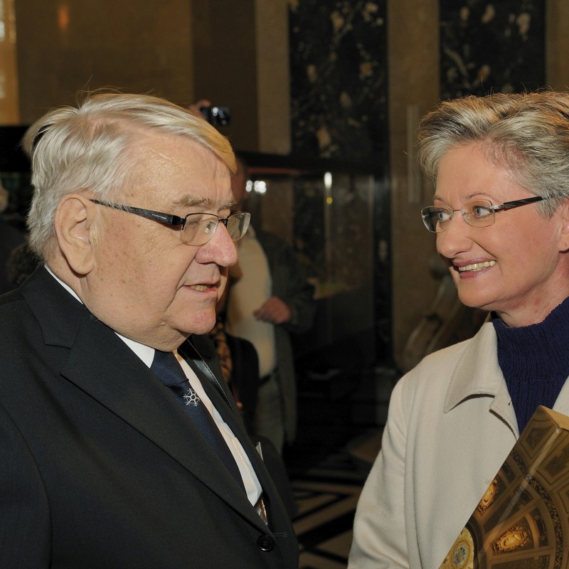 : Walter Url mit der ehem. Bundesministerin Dr. Claudia Schmied

